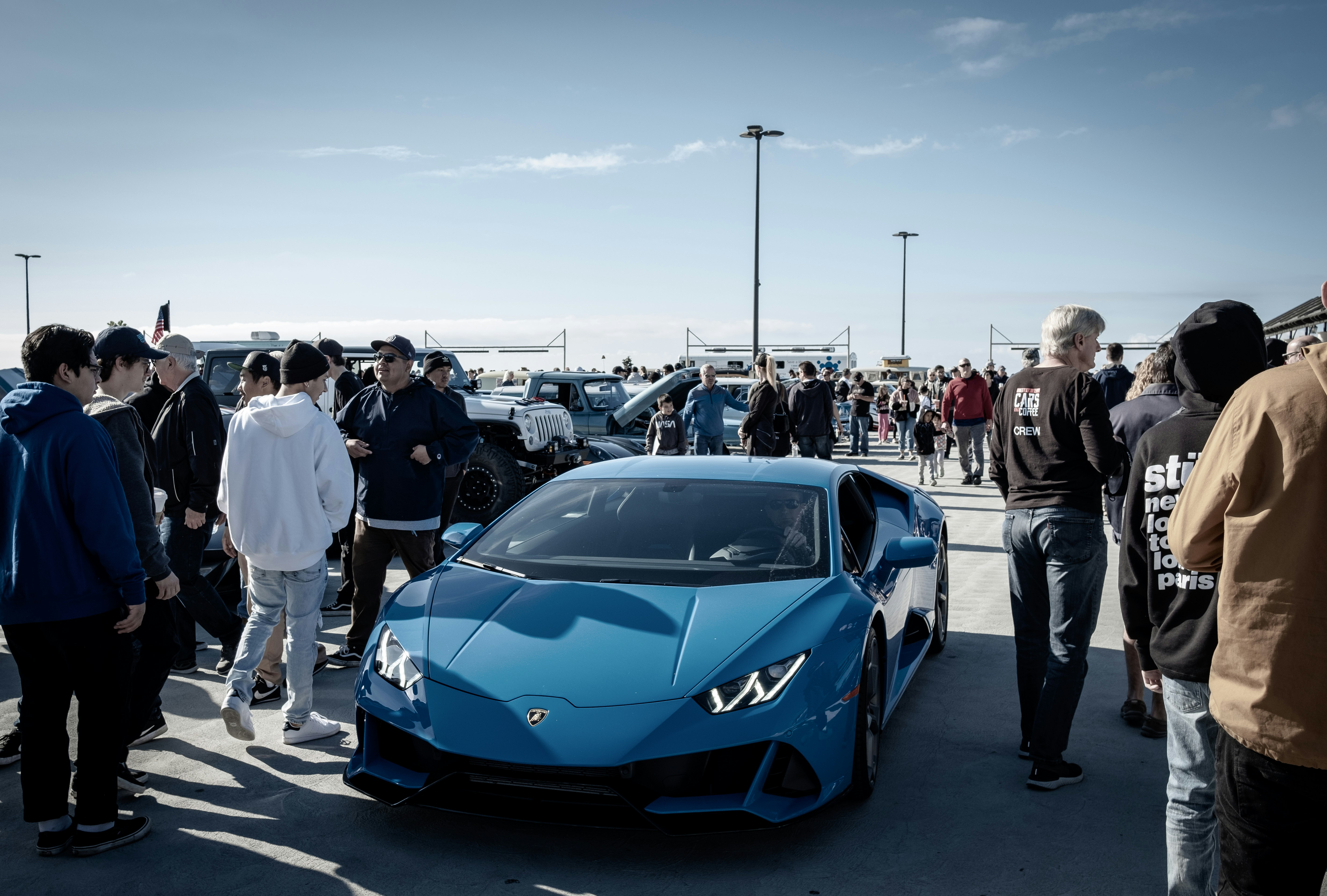 blue Ferrari coupe